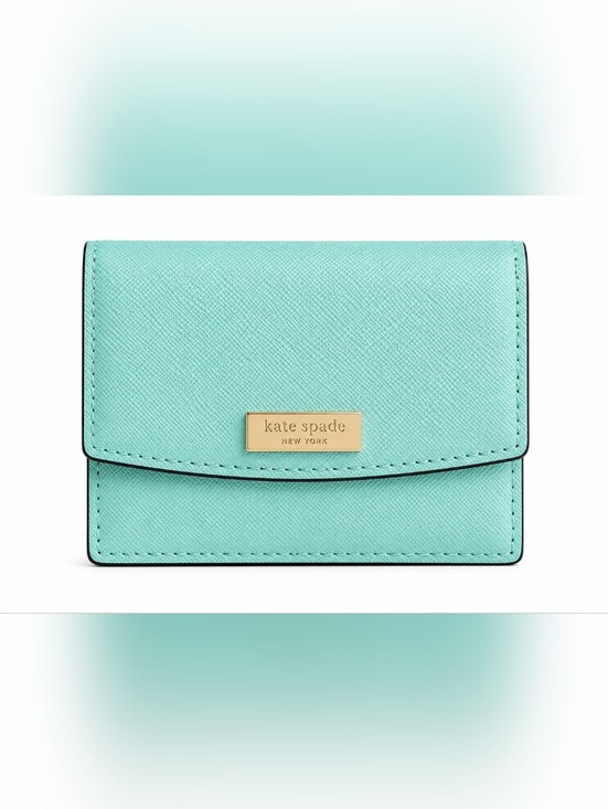 kate spade Handbags - Kate Spade Aqua Blue Wallet NEVER USED!